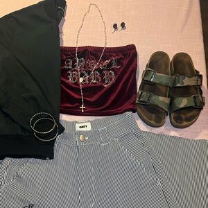 Angel Baby Velvet Skirt - Red